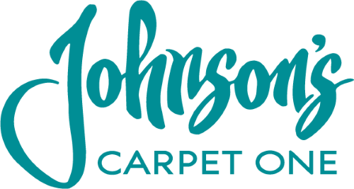 johnson's carpet one logo in branded blue color
